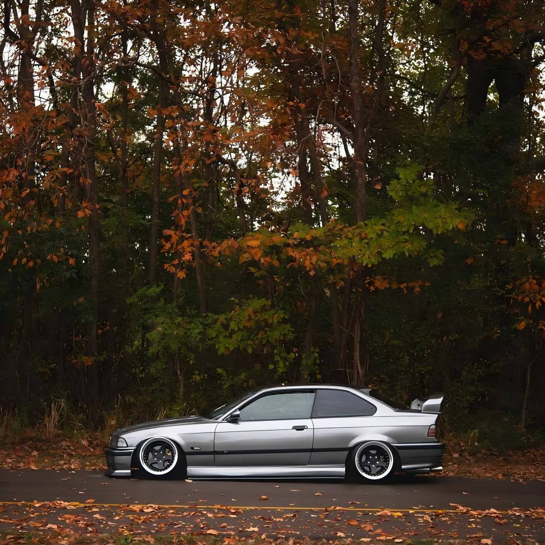 glossy silver car wrap