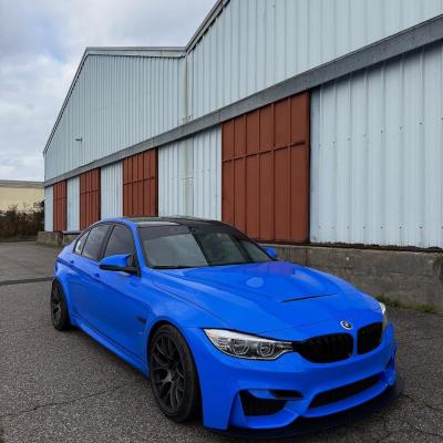 Gloss Voodoo Blue Car Vinyl Wrap PET 02
