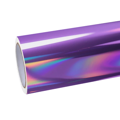 Gloss Purple Holographic Chrome Laser Car Vinyl Wrap 01