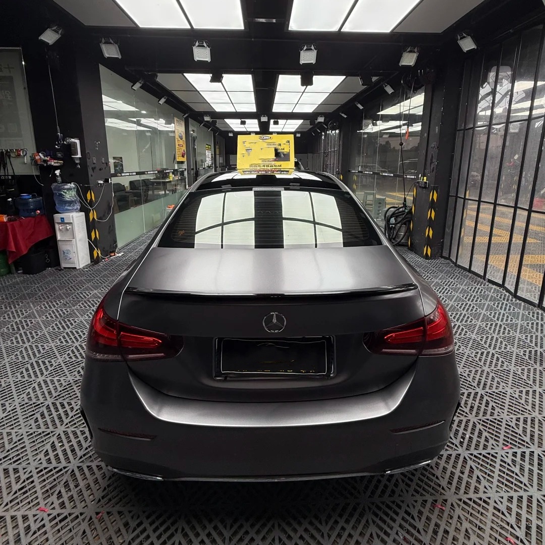 Matte Metallic Valcanic Grey Car Vinyl Wrap PET