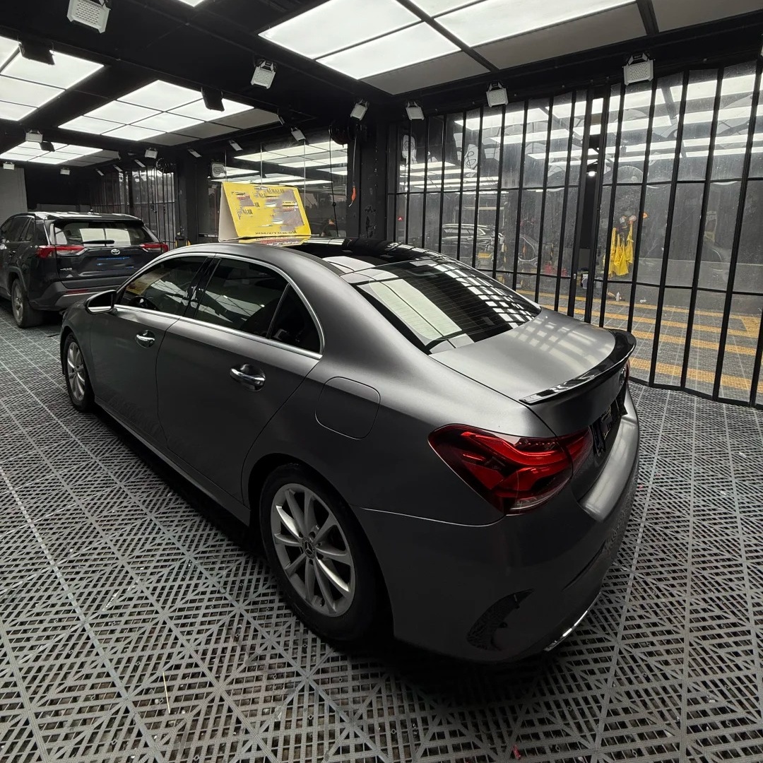 Matte Metallic Valcanic Grey Car Vinyl Wrap PET