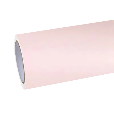 Ultimate Flat Baby Pink Car Vinyl Wrap PET 01