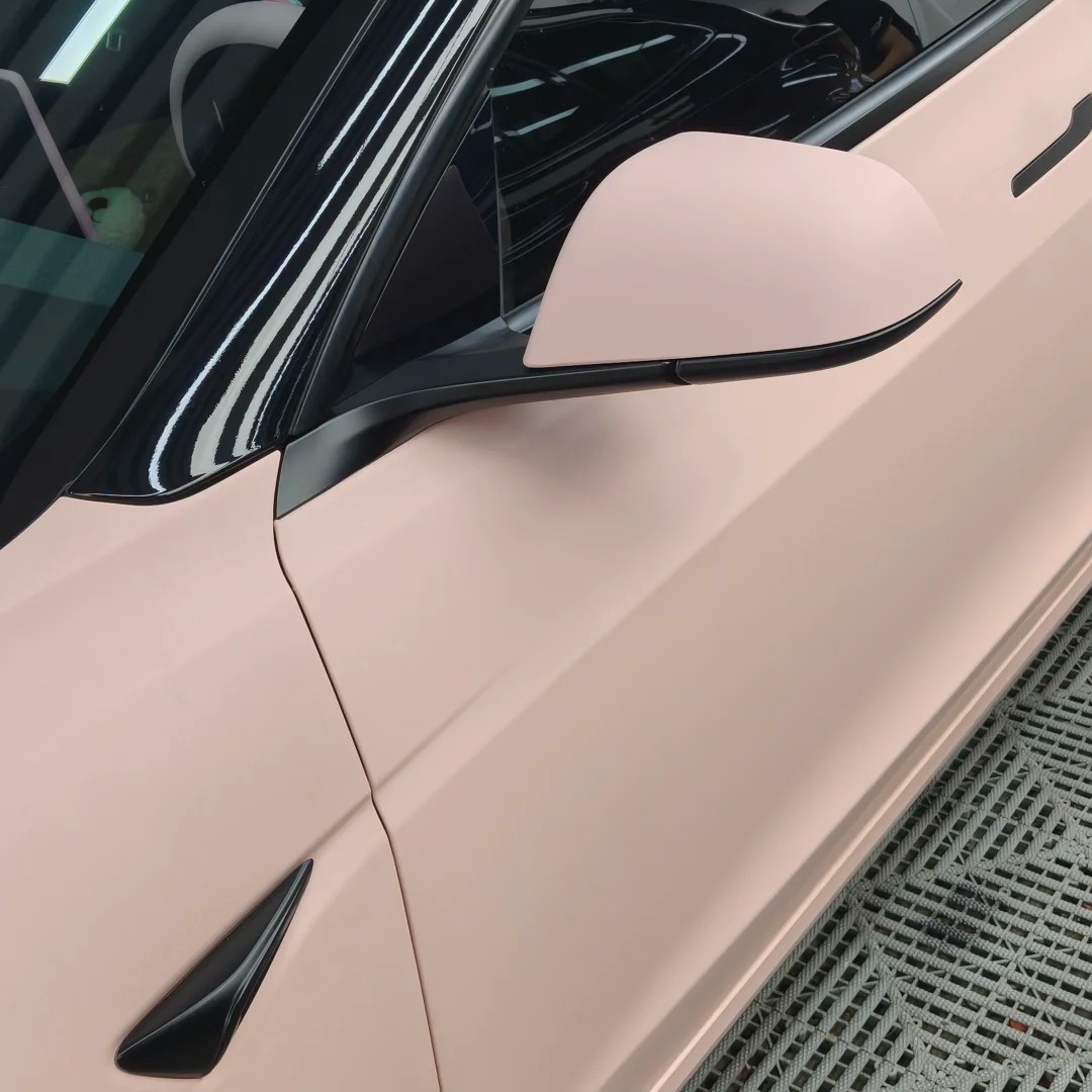 Ultimate Flat Baby Pink Car Vinyl Wrap PET