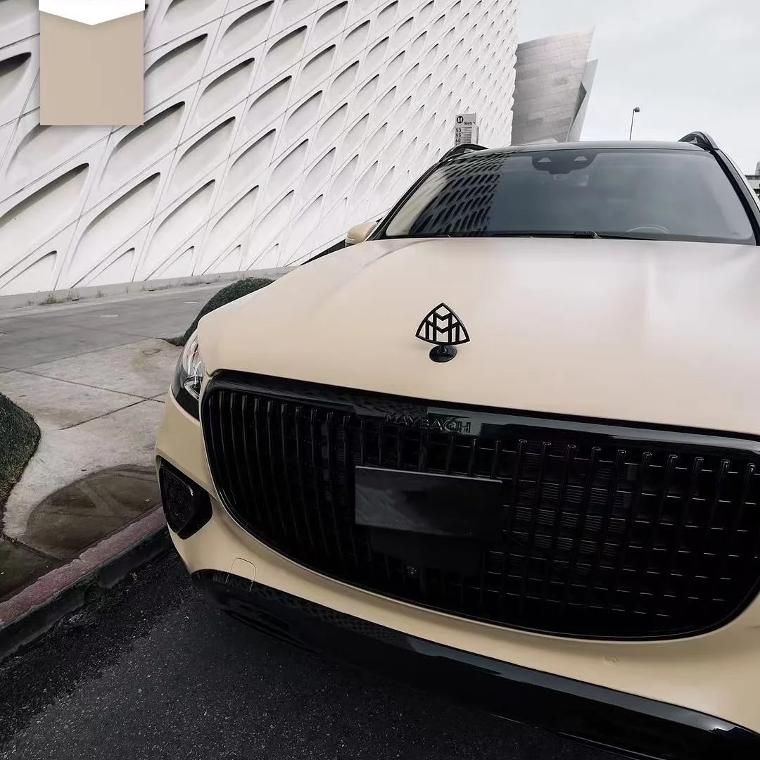 Ultimate Flat Shine Latte Brown Car Vinyl Wrap PET