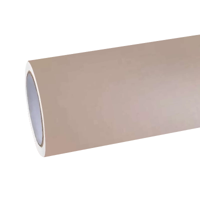 Ultimate Flat Shine Latte Brown Car Vinyl Wrap PET 01