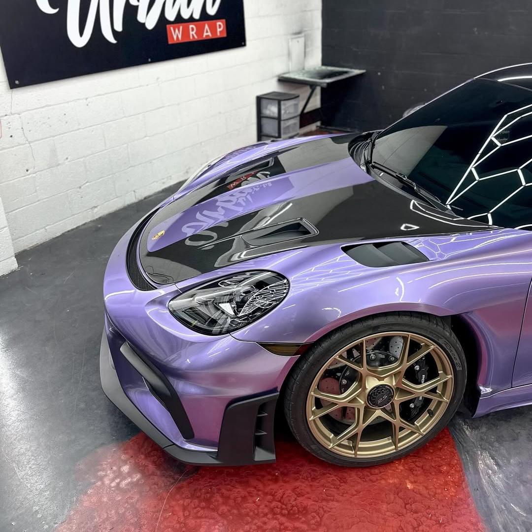 Gloss Metallic Viola Purple Car Vinyl Wrap PET
