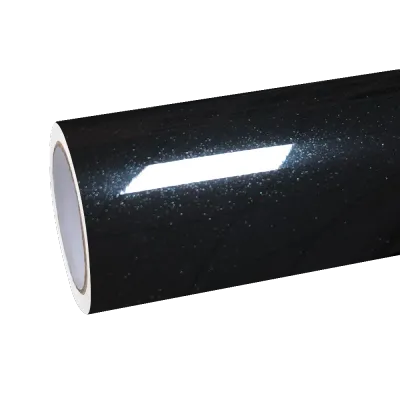 TPU Gloss Glitter Santorini Black Colored PPF Paint Protection Film 01