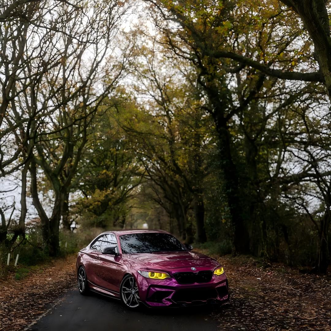 Gloss Pearl Purple Car Vinyl Wrap PET