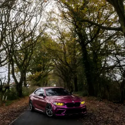 Super  Glossy Pearl Purple Car Vinyl Wrap PET 02