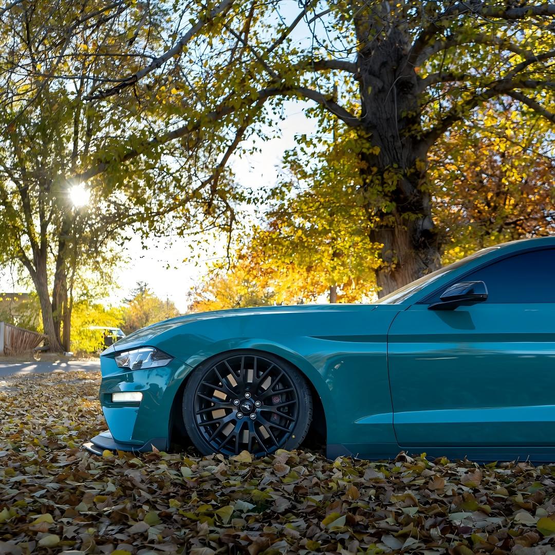 Gloss Storm Green Car Vinyl Wrap PET