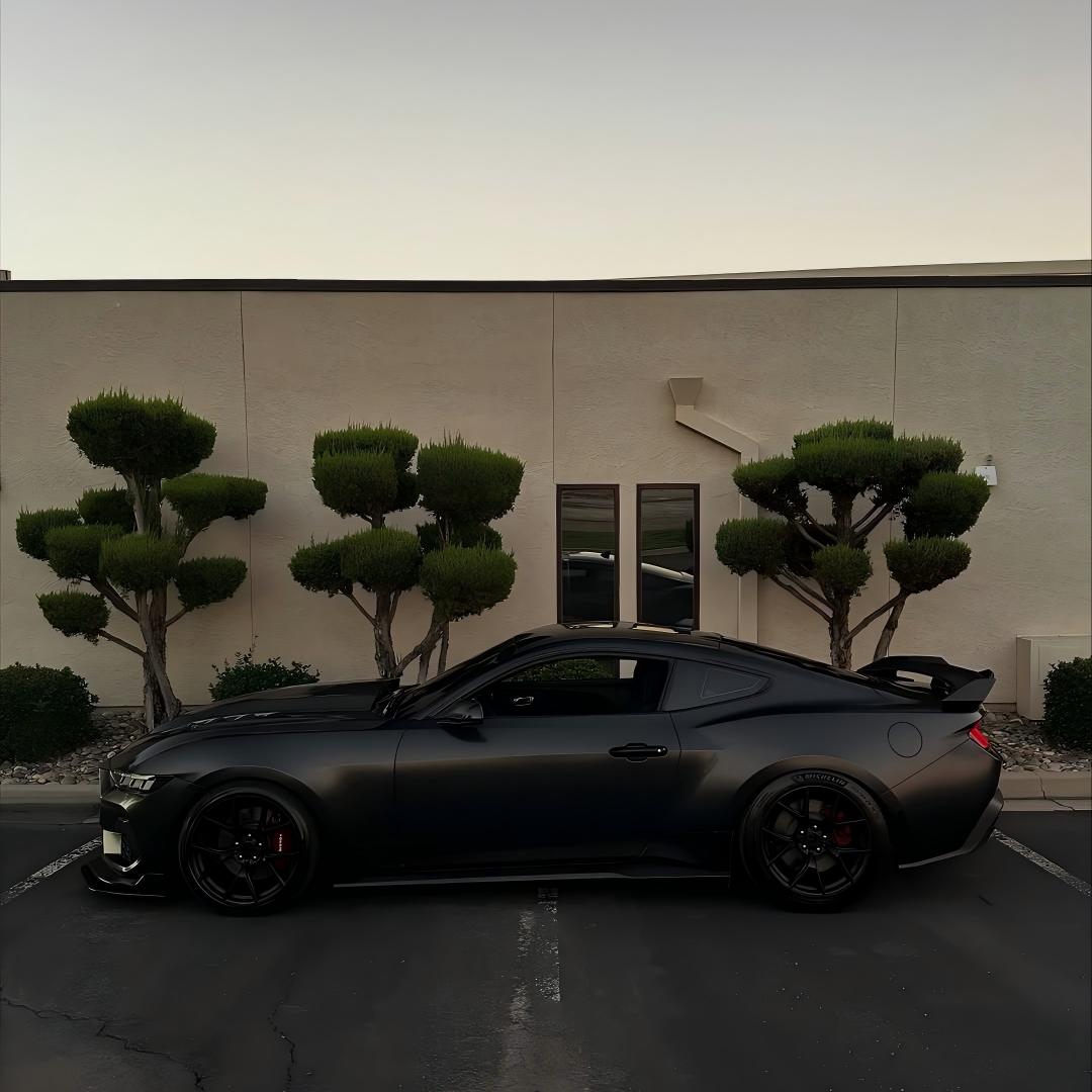 Matte Satin Black Ceramic Black Car Vinyl Wrap BMW  PET 