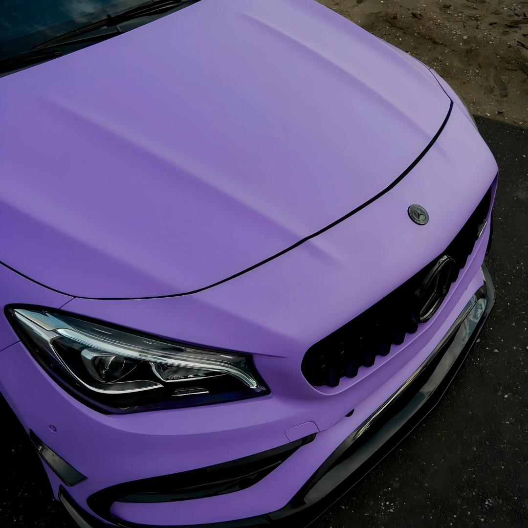 Matte Ultimate Flat Lavender Purple Car Vinyl Wrap 
