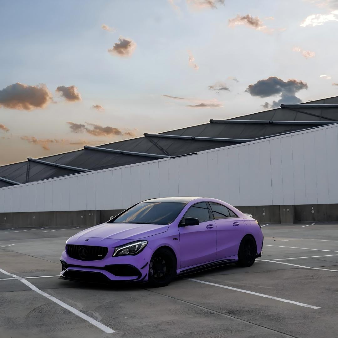 Matte Ultimate Flat Lavender Purple Car Vinyl Wrap 