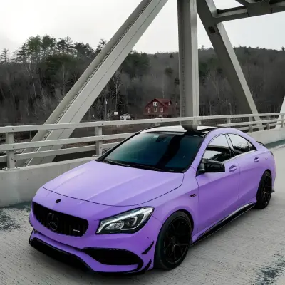 Matte Ultimate Flat Lavender Purple Car Vinyl Wrap  02