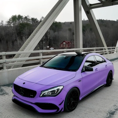 Matte Ultimate Flat Lavender Purple Car Vinyl Wrap  02