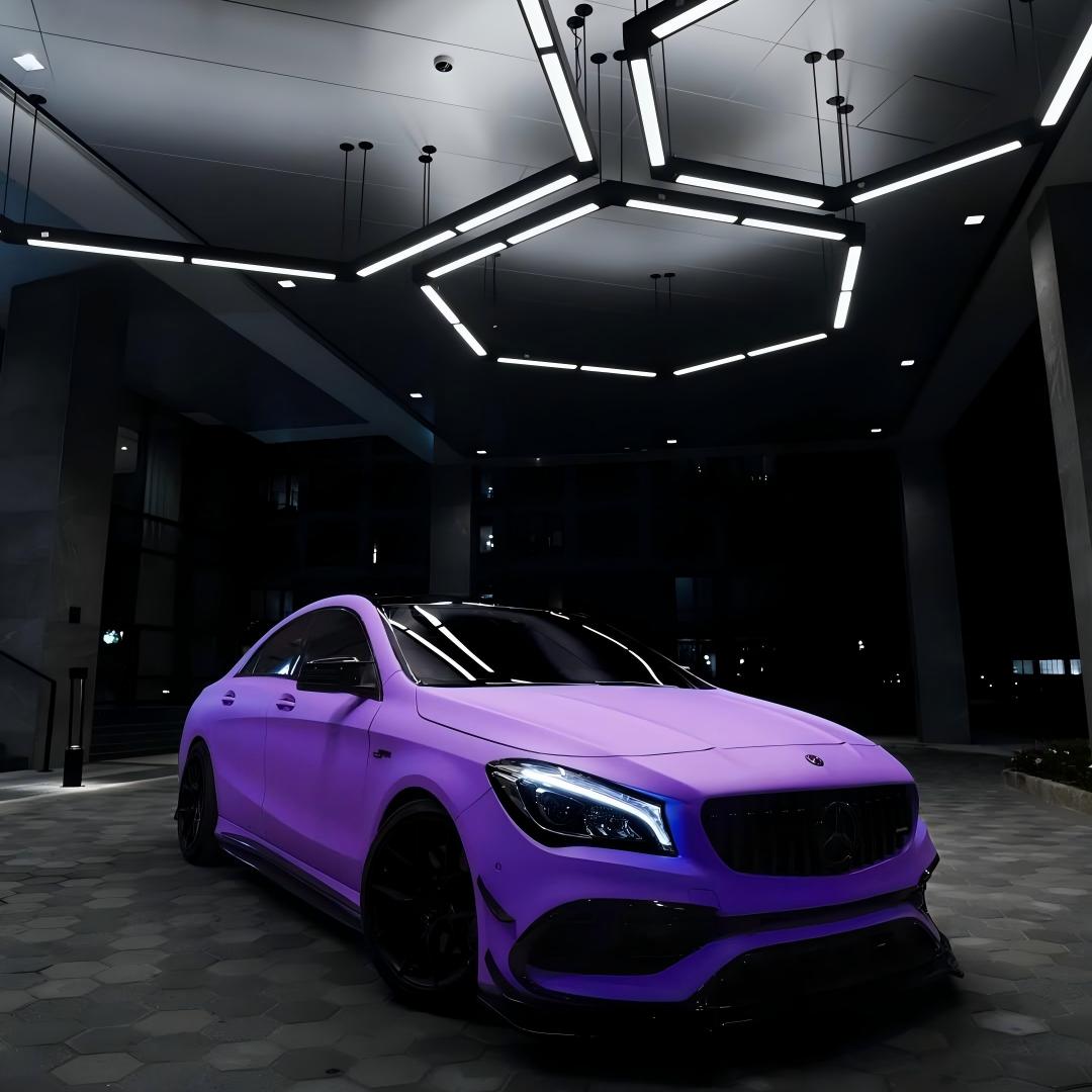 Matte Ultimate Flat Lavender Purple Car Vinyl Wrap 