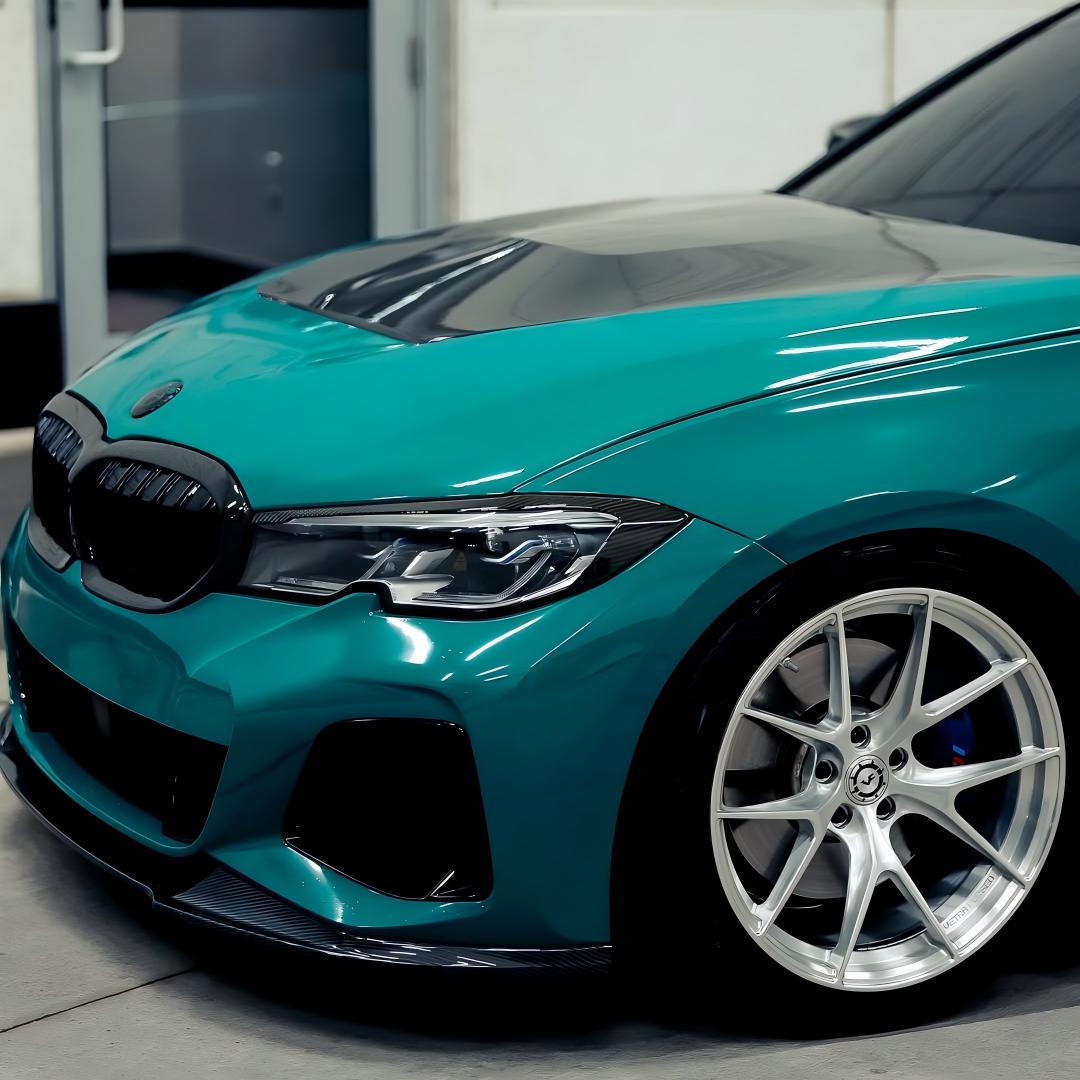 Gloss Hell Green Car Vinyl Wrap PET