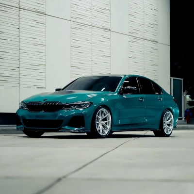 Gloss Hell Green Car Vinyl Wrap PET 02