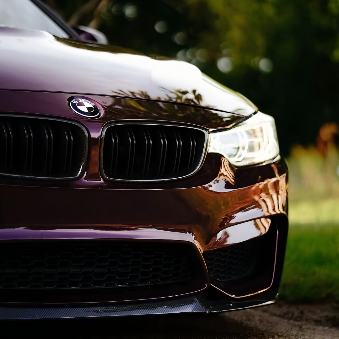 Gloss Metallic Plum Purple Car Vinyl Wrap PET