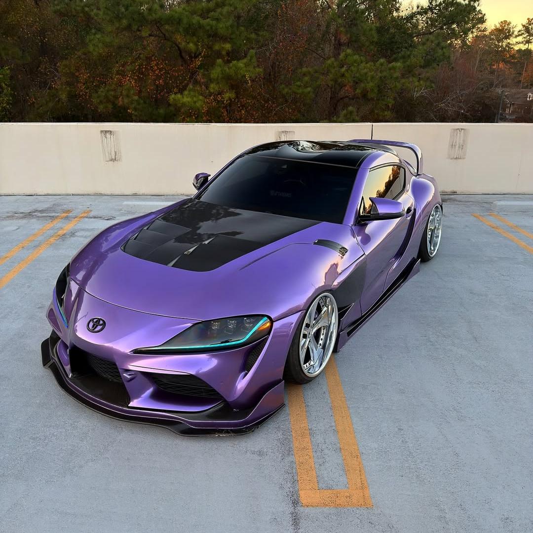 Gloss Metallic Viola Purple Car Vinyl Wrap PET