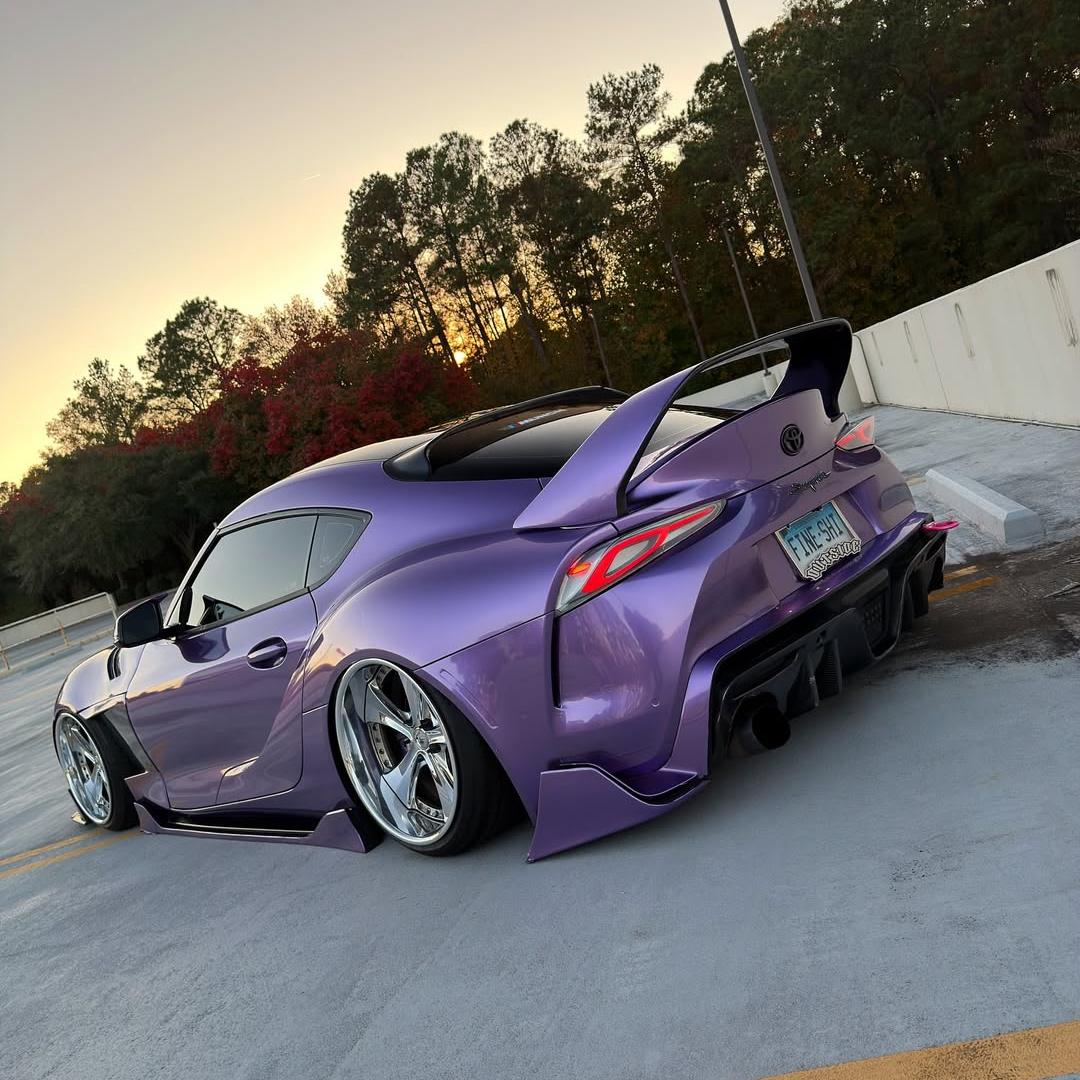 Gloss Metallic Viola Purple Car Vinyl Wrap PET