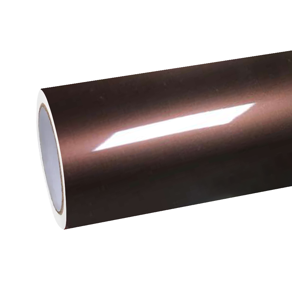 Gloss Liquid Cocoa Brown Car Vinyl Wrap PET