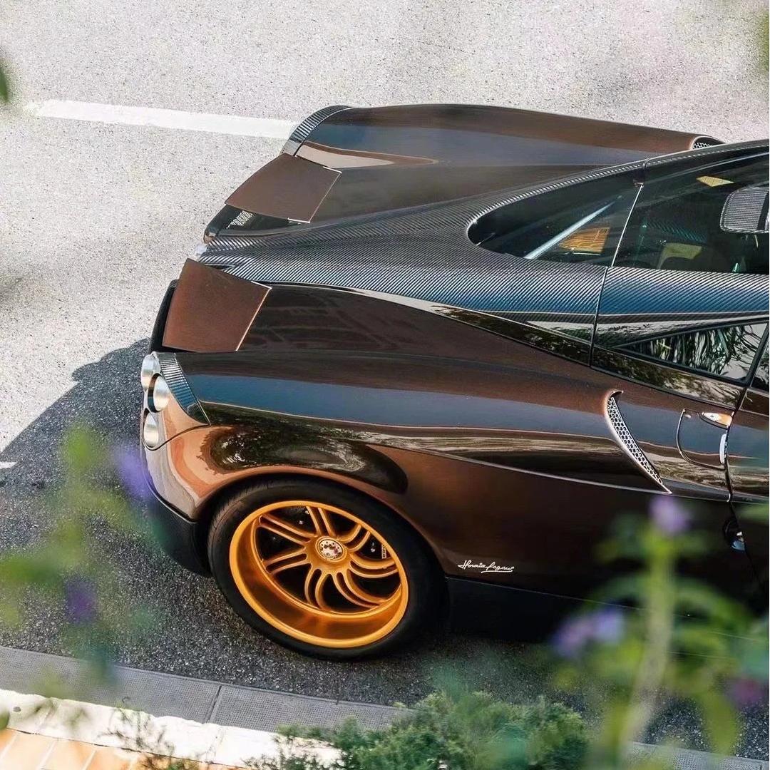 Gloss Liquid Cocoa Brown Car Vinyl Wrap PET