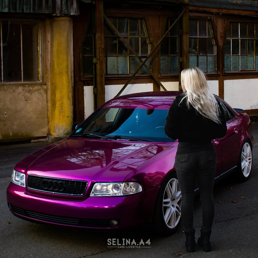 Gloss Metallic Passionate Purple Car Vinyl Wrap PET