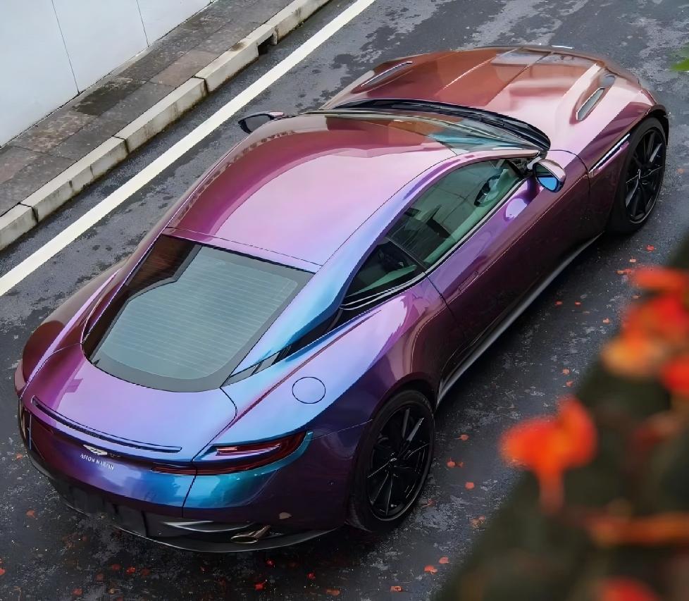 Gloss Metallic Chameleon Purple Blue Car Vinyl Wrap PET