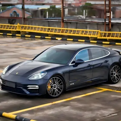 Gloss Metallic Midnight Blue Car Vinyl Wrap 02