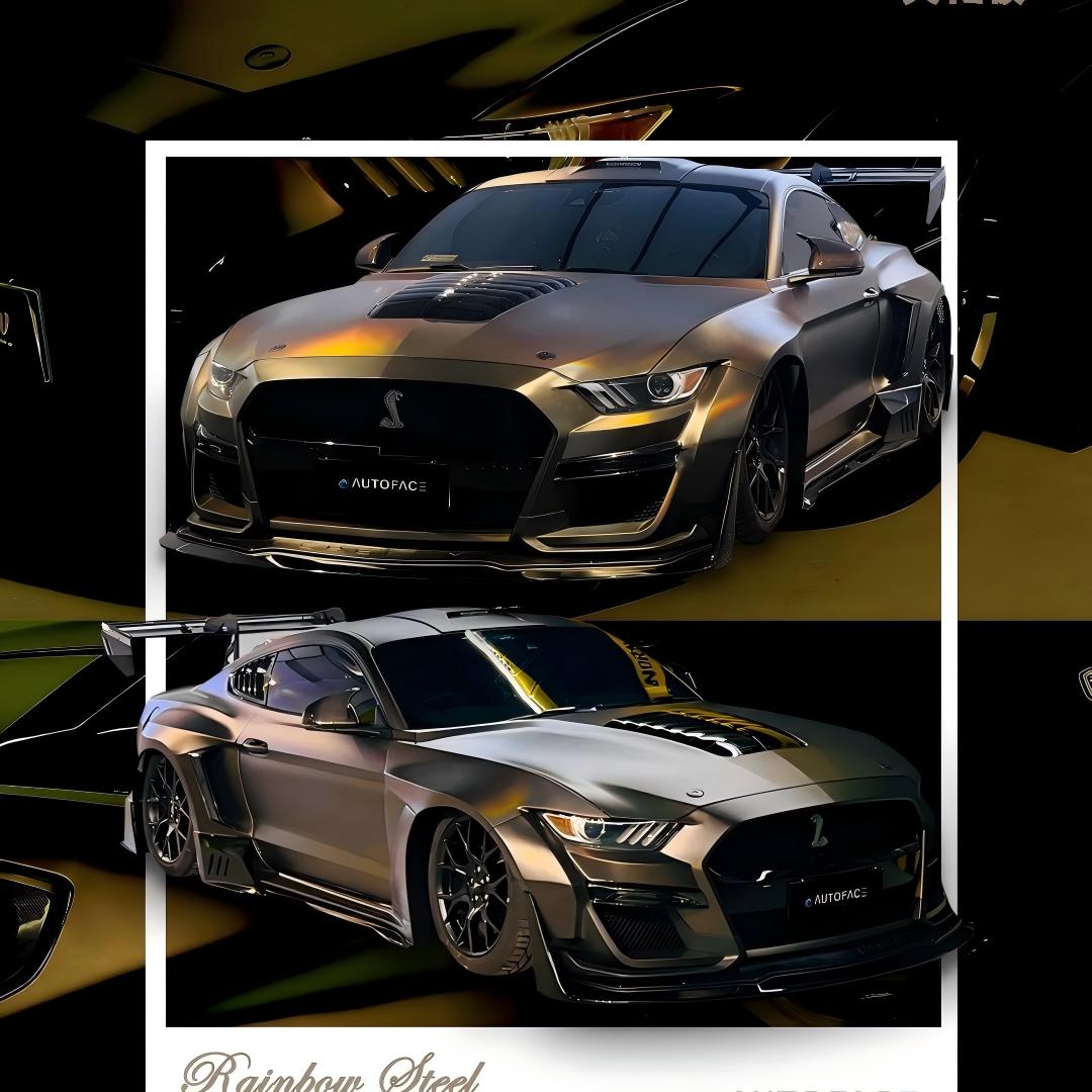 Matte Rainbow Holographic Chrome Tungsten Car Vinyl Wrap PET