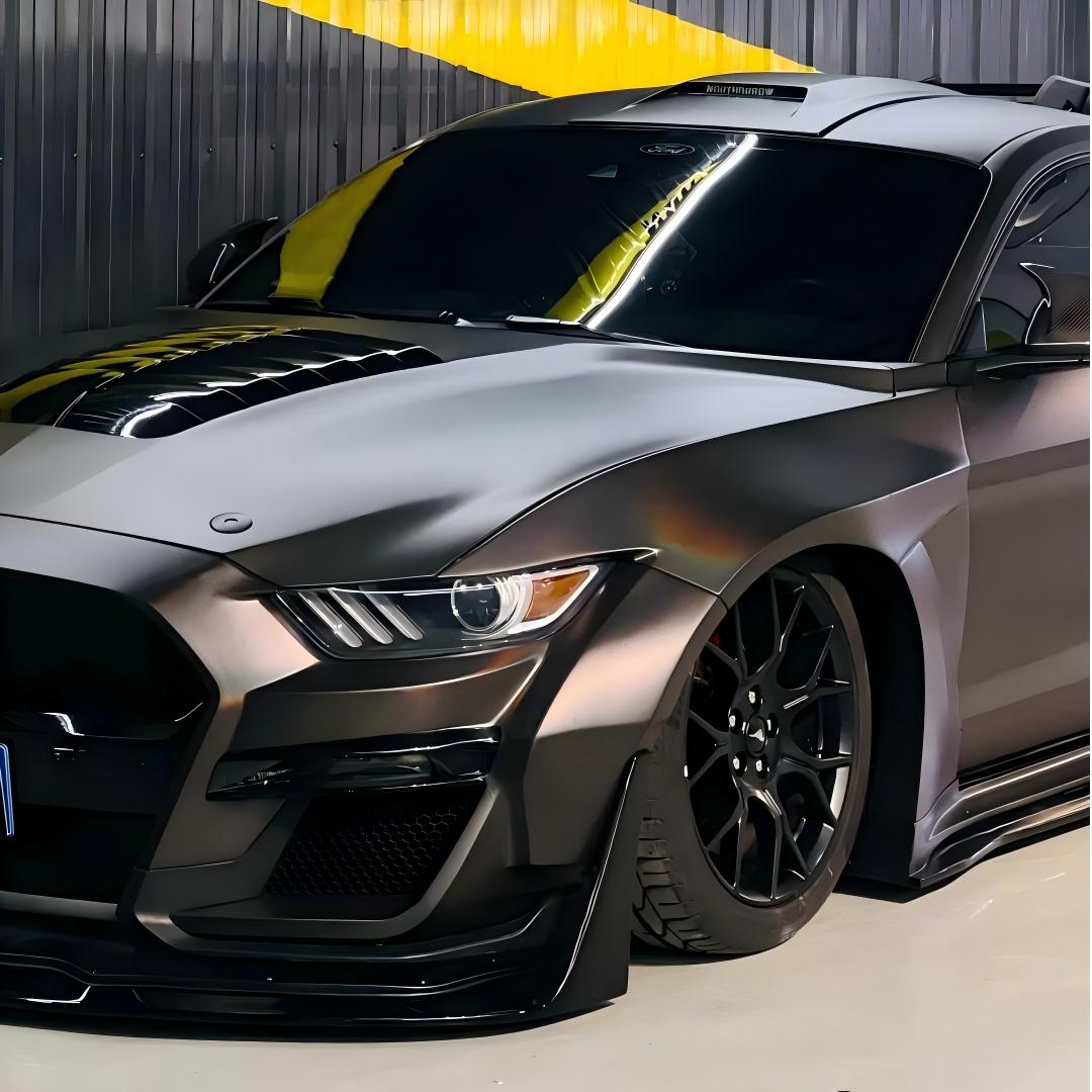 Matte Rainbow Holographic Chrome Tungsten Car Vinyl Wrap PET