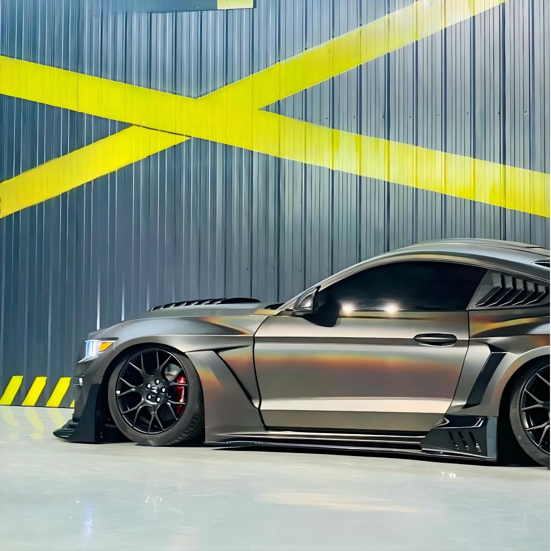 Matte Rainbow Holographic Chrome Tungsten Car Vinyl Wrap PET