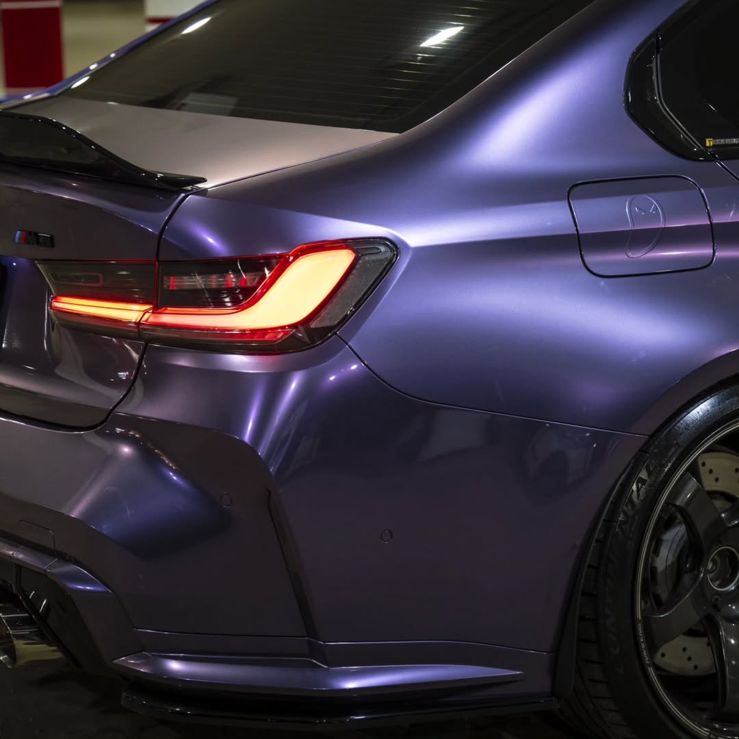 Gloss Liquid Russet Purple Car Vinyl Wrap PET