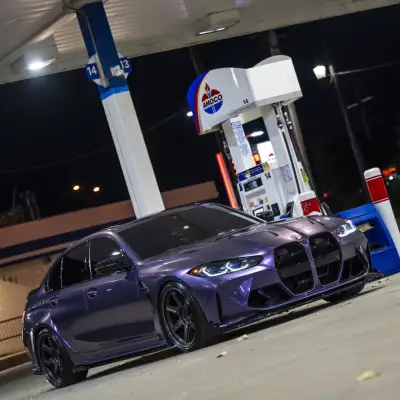 Gloss Liquid Russet Purple Car Vinyl Wrap PET 02