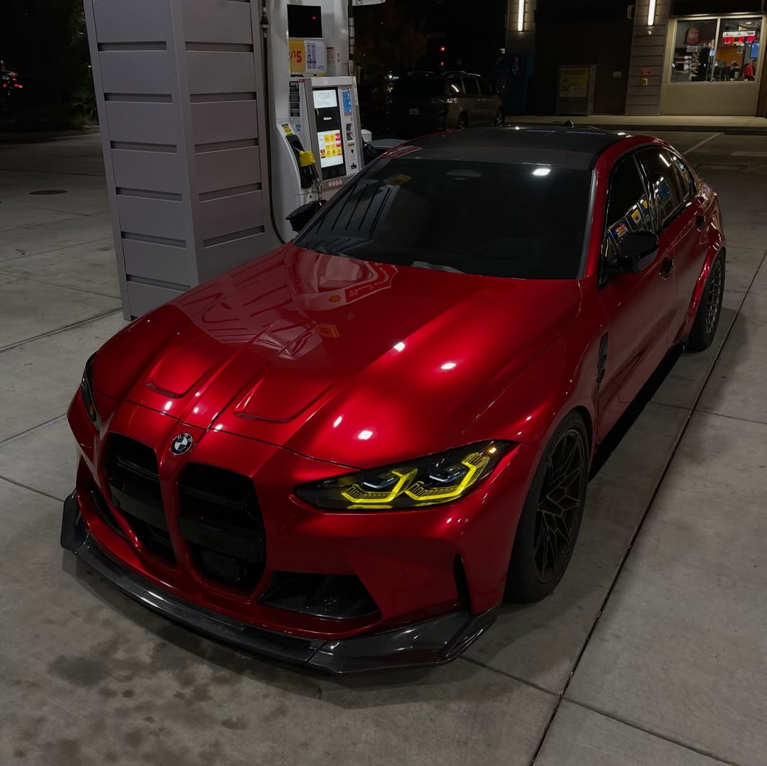 Gloss Metallic Liquid Ruby Red Car Vinyl Wrap PET