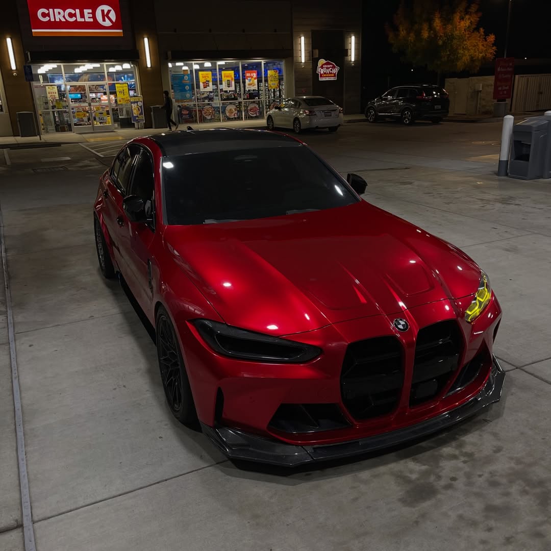 Gloss Metallic Liquid Ruby Red Car Vinyl Wrap PET