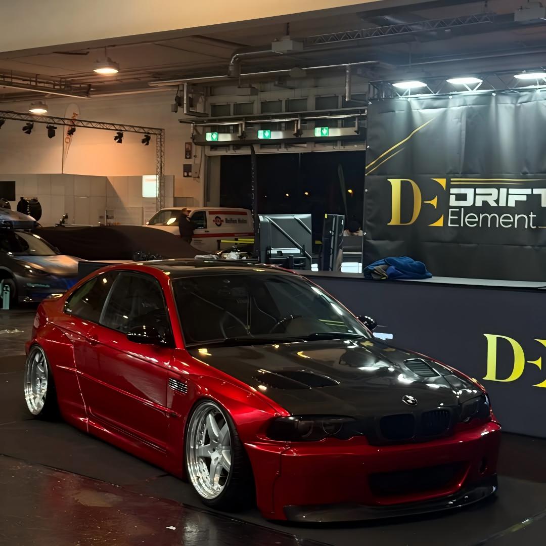 Ultra Glossy Metallic Vampire Red Car Vinyl Wrap BMW PET  