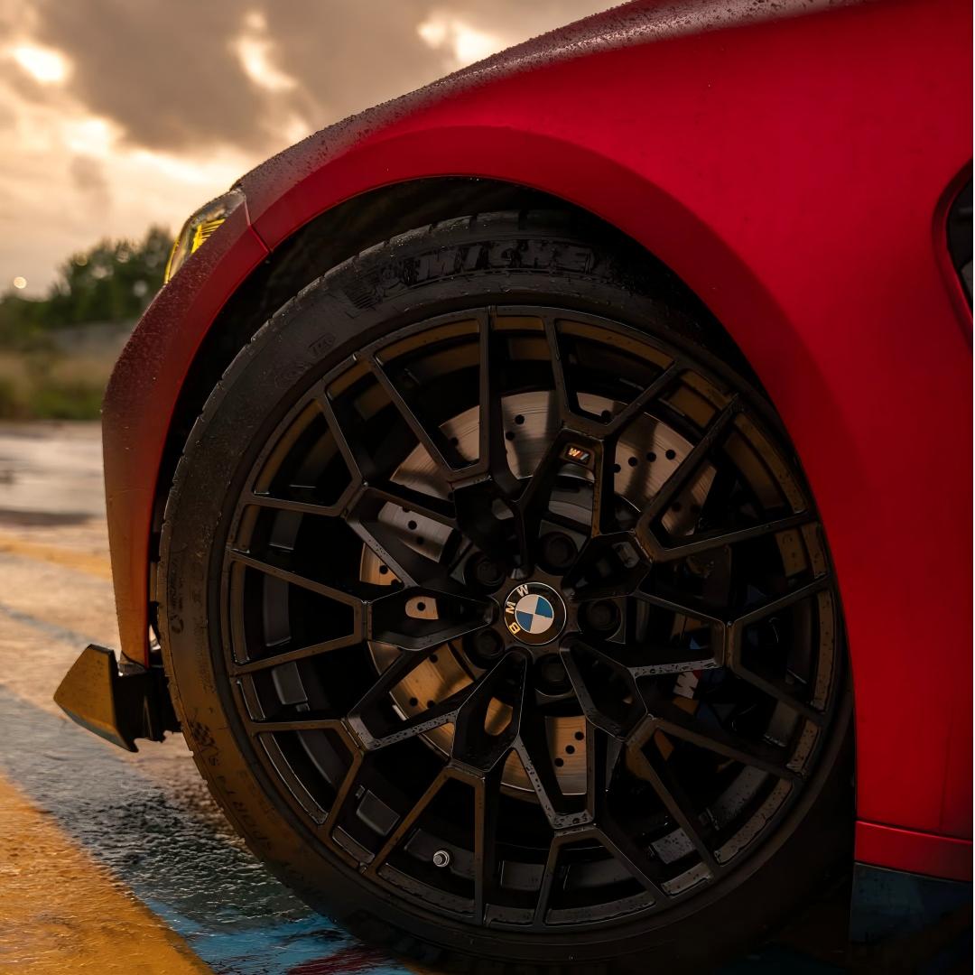 Satin Chrome Metallic Romanee Red Car Vinyl Wrap 