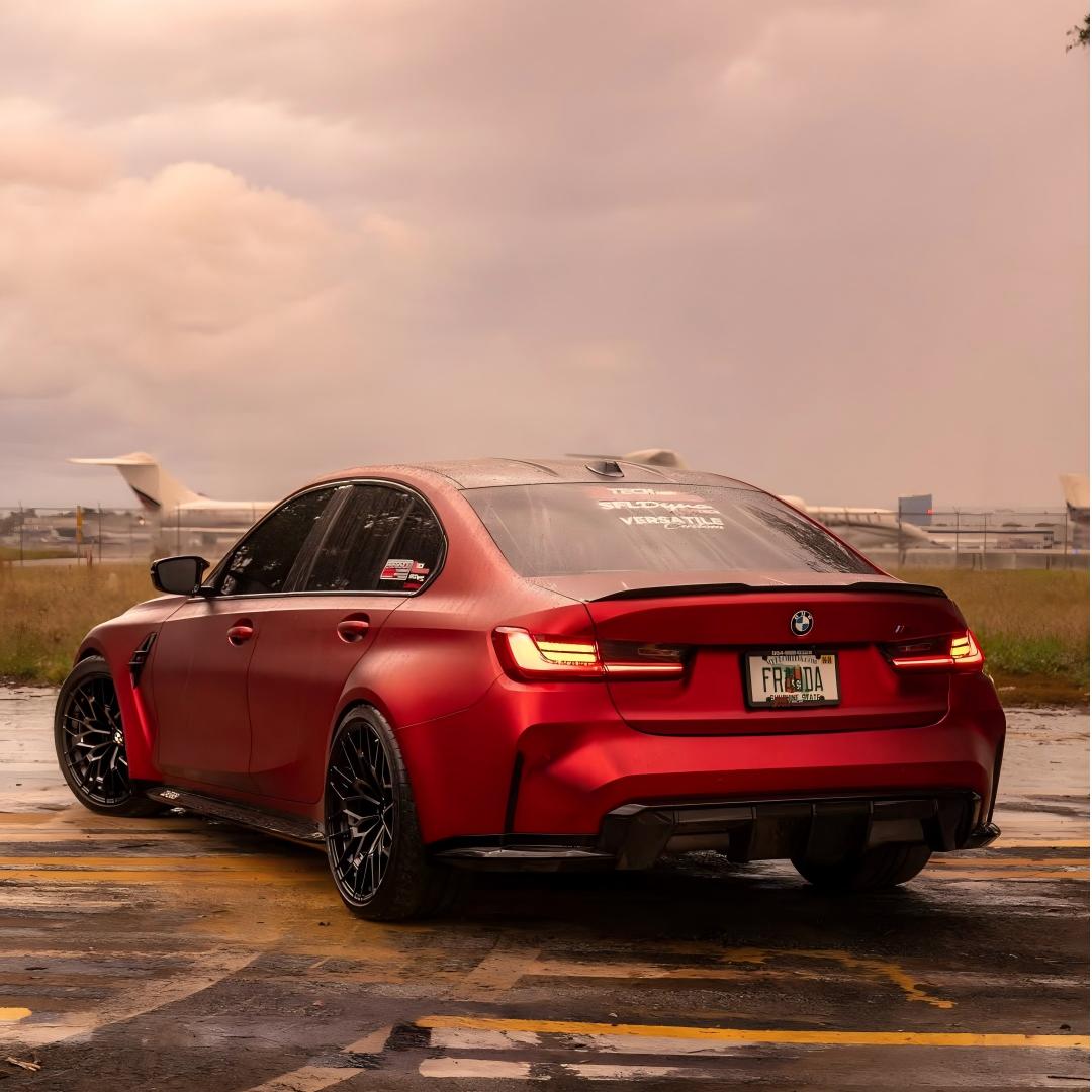 Satin Chrome Metallic Romanee Red Car Vinyl Wrap 