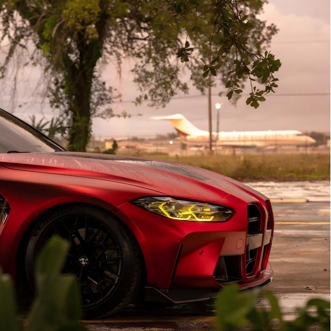 Satin Chrome Metallic Romanee Red Car Vinyl Wrap 