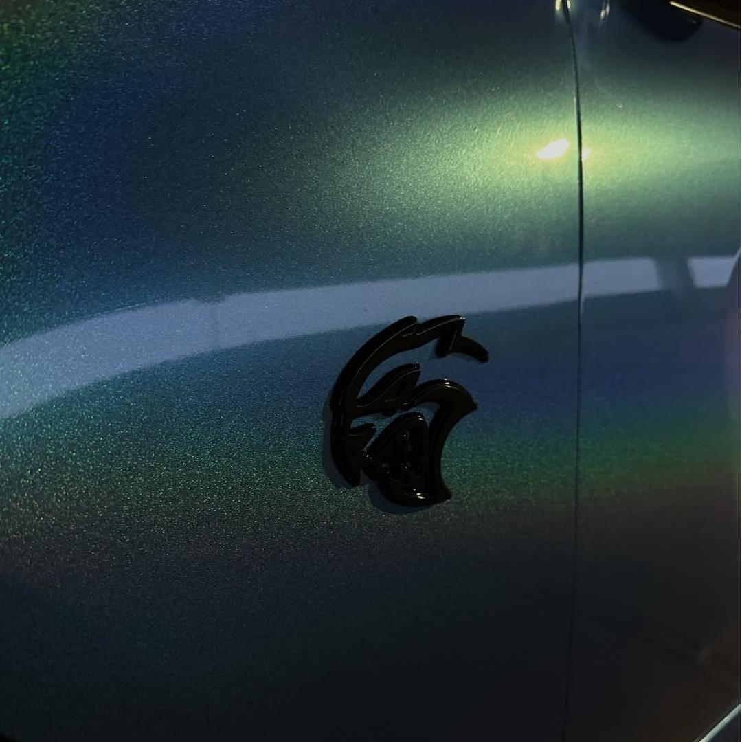 Gloss Metallic Rainbow Laser Blue Car Vinyl Wrap