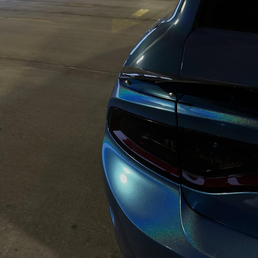 Gloss Metallic Rainbow Laser Blue Car Vinyl Wrap