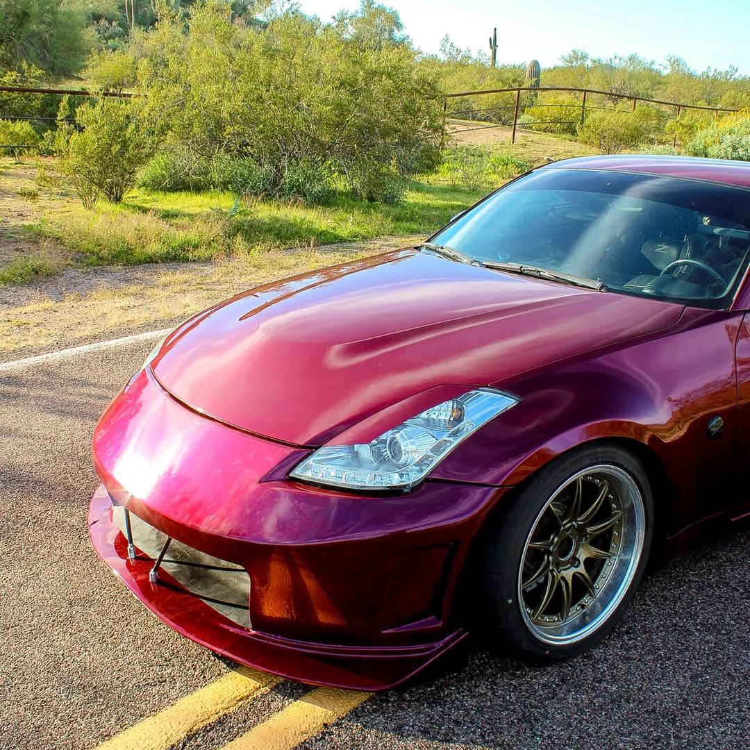 Gloss Metallic Rubellite Purple Car Vinyl Wrap PET 