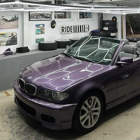 Gloss Metallic Violet Grey Purple Car Vinyl Wrap Bentley PET