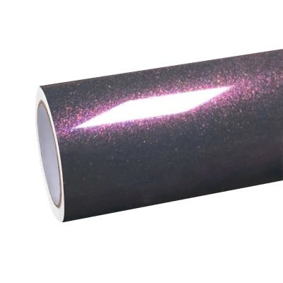 Gloss Metallic Sparkle Glitter Purple Car Vinyl Wrap PET 01