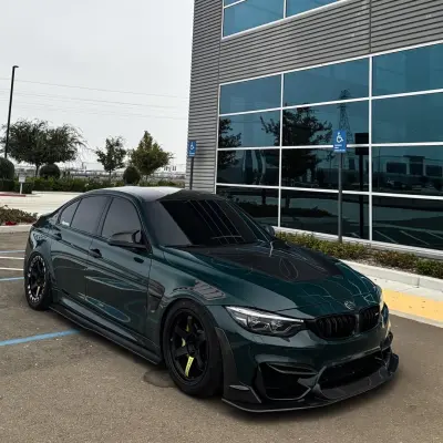 Gloss Mohsen Green Car Vinyl Wrap PET 02