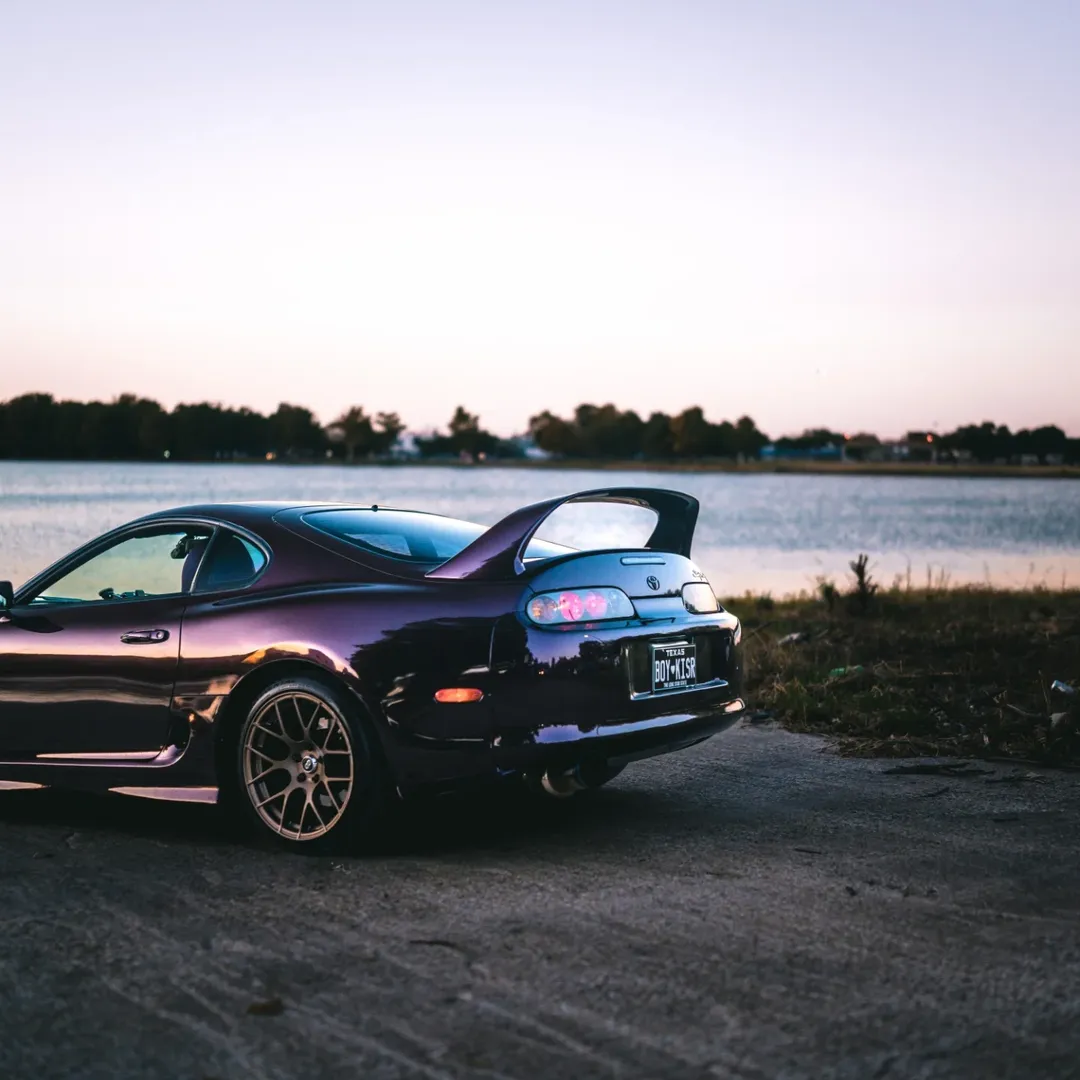 Gloss Metallic Gentian Purple Car Vinyl Wrap  PET