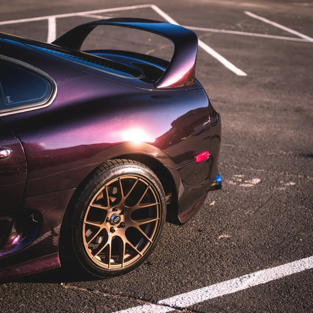 Gloss Metallic Gentian Purple Car Vinyl Wrap  PET
