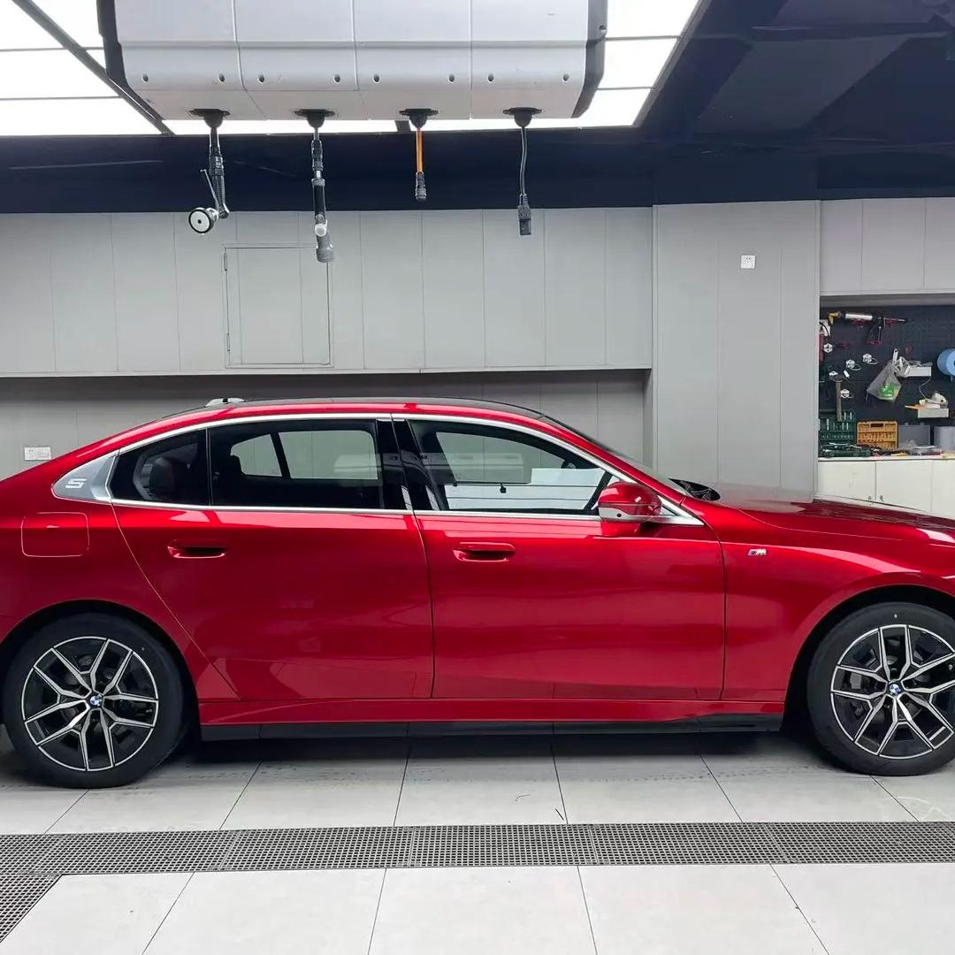 Gloss Metallic Cherry Red Car Vinyl Wrap PET